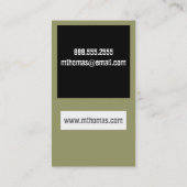 Fotograf-Visitenkarten Visitenkarte (Rückseite)