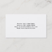 Fotograf - Visitenkarten Visitenkarte (Rückseite)