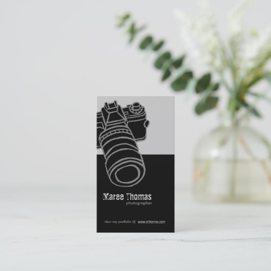 Fotograf-Visitenkarten Visitenkarte (Stehend Vorderseite)
