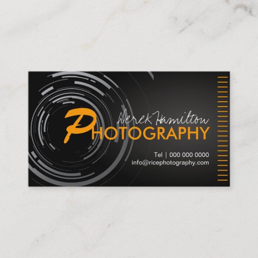Fotograf-Visitenkarten Visitenkarte (Vorderseite)