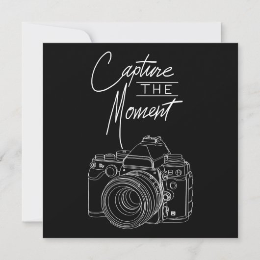 Fotograf von Capture Moment Kamera Feiertagskarte (Vorderseite)