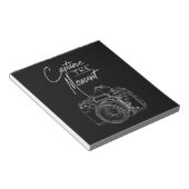 Fotograf von Capture Moment Kamera Notizblock (angewinkelt)