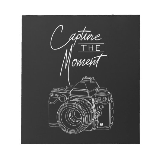 Fotograf von Capture Moment Kamera Notizblock (Vorderseite)