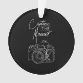 Fotograf von Capture Moment Kamera Ornament (Vorderseite)