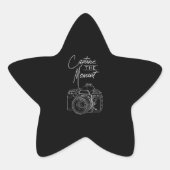 Fotograf von Capture Moment Kamera Stern-Aufkleber (Vorderseite)