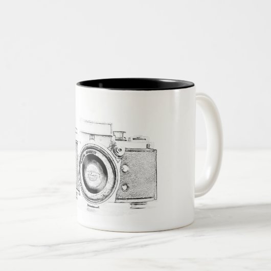 Fotograf von Vintagen Fotos Zweifarbige Tasse (VorderseiteRechts)
