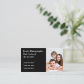 Fotograf-Vorlage-Visitenkarten Visitenkarte (Stehend Vorderseite)