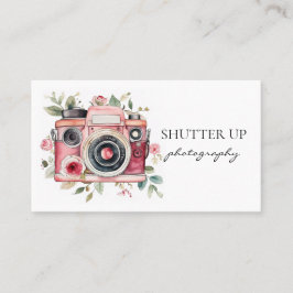 Fotograf Wasserfarbenkameras Visitenkarte