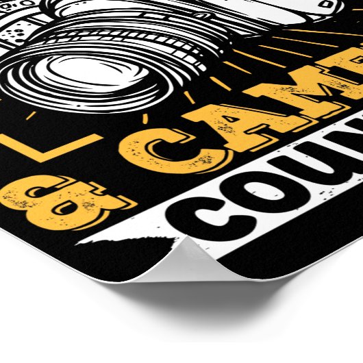 Fotograf, wenn es Kaffee und Poster (Ecke)