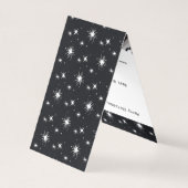 Fotograf White & Black Christmas Stars Card (Rückseite)
