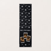 Fotograf White & Black Christmas Stars Card (Außenseite Aufgefaltet)