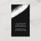 Fotograf White Feather Old Camera Fotografy Visitenkarte (Rückseite)