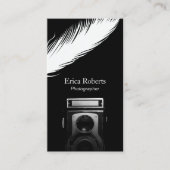 Fotograf White Feather Old Camera Fotografy Visitenkarte (Vorderseite)