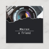 Fotografen einen Freund Quadratische Visitenkarte (Vorderseite)