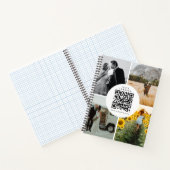 Fotografen Fotos QR Code Social Media Icons Notizblock (Innenseite)