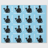 Fotografen-Geburtstag Geschenkpapier (Flach)