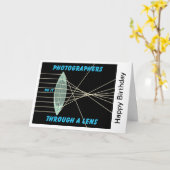 Fotografen machen das durch ein Objektiv Karte (Gelbe Blume)