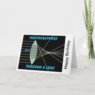 Fotografen machen das durch ein Objektiv Karte