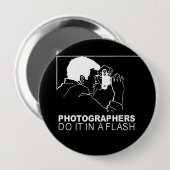 Fotografen machen es blitzschnell button (Vorne & Hinten)