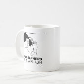 Fotografen machen es blitzschnell kaffeetasse (Vorderseite Links)