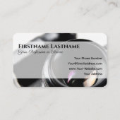 Fotografen Regenbogenfarben DSLR-Kameraobjektive Visitenkarte (Rückseite)