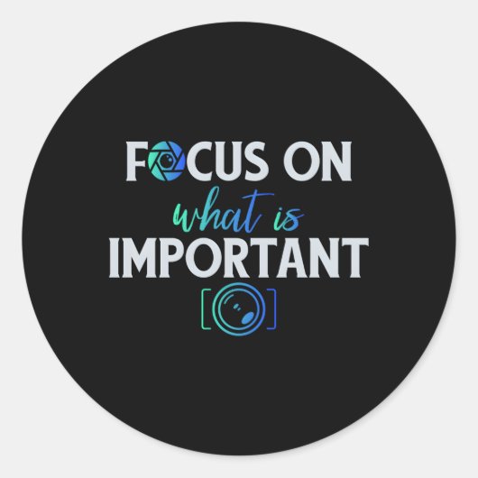 Fotografen Runder Aufkleber (Vorderseite)