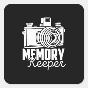 Fotografen sind Speicherbewahrer Quadratischer Aufkleber