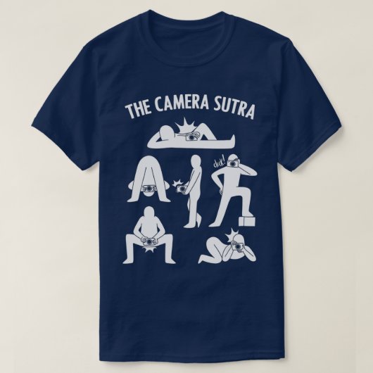 Fotografen von Kamerapositionen T-Shirt (Design vorne)