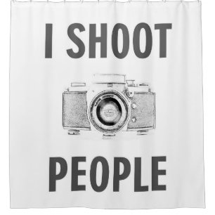 Fotografen von lustigen Foto-Fotografen Duschvorhang