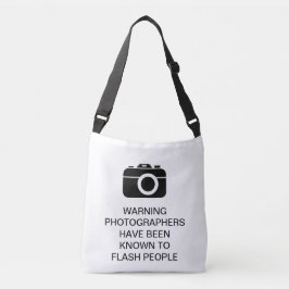Fotografen warnen Flash People Funny Shirt Tragetaschen Mit Langen Trägern