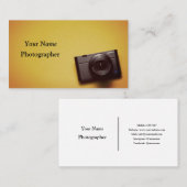 Fotografenkamera Visitenkarte (Vorne/Hinten)