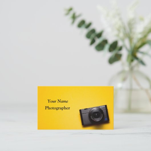 Fotografenkamera Visitenkarte (Stehend Vorderseite)