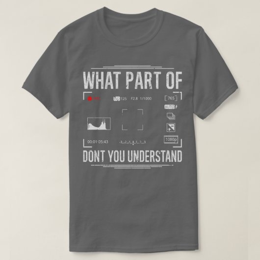 Fotografenkamera, welcher Teil der Fotografie T-Shirt (Design vorne)