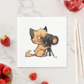 Fotografenkatze Serviette (Beispiel)