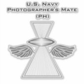 Fotografenmatte (PH) mit Flügelaufkleber Aufkleber (Vorderseite)