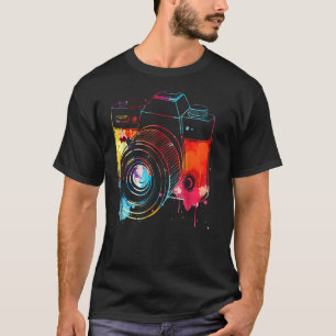 Fotografie Aquarellkamera Fotograf Foto T T-Shirt