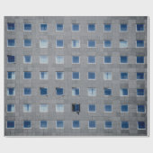 Fotografie aus grauem Gebäude Geschenkpapier (Flach)