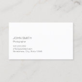 Fotografie Backgound Bild-Ereignis-Fotograf Visitenkarte (Rückseite)