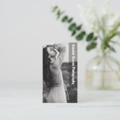 Fotografie Beruflich Modernes Minimales Foto Visitenkarte (Stehend Vorderseite)
