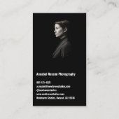 Fotografie Beruflich Modernes Minimales Foto Visitenkarte (Rückseite)