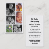 Fotografie-berufliches Studio Visitenkarte (Vorne/Hinten)