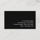 Fotografie / Bild / Bild, beruflich Visitenkarte (Rückseite)