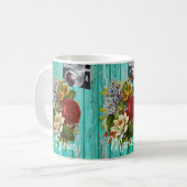 Fotografie Blumengrün-Tasse Kaffeetasse (Vorderseite Links)