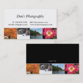 Fotografie Business Card Weiß 4 Jahreszeiten Visitenkarte (Vorne/Hinten)