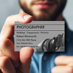 Fotografie Business Cards Modernes Design Visitenkarte