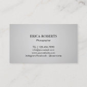 Fotografie Camera & Red Heart Fotografie Visitenkarte (Rückseite)