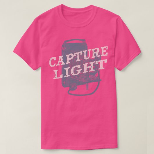 Fotografie Capture Light Vintag Camera T-Shirt (Design vorne)