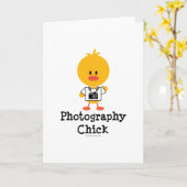 Fotografie Chick Grußkarte Karte (Gelbe Blume)