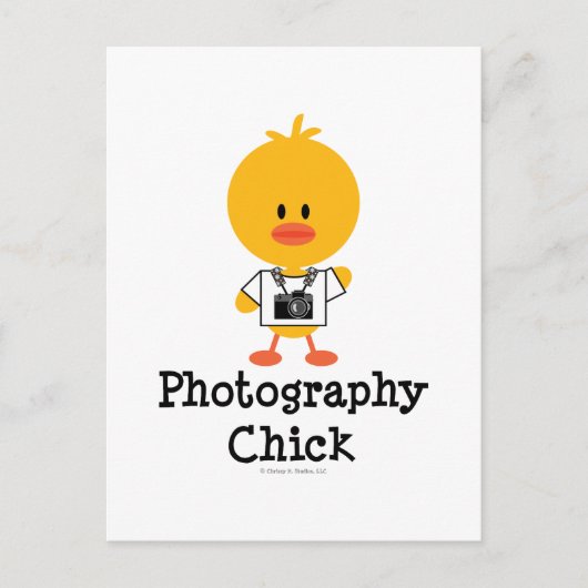 Fotografie Chick Postcard Postkarte (Vorderseite)