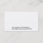 Fotografie-Collagen-Visitenkarte Visitenkarte (Rückseite)